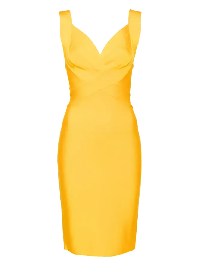 Herve L. Leroux Herve L. Leroux Vネック バンデージ ペンシルドレスの商品画像