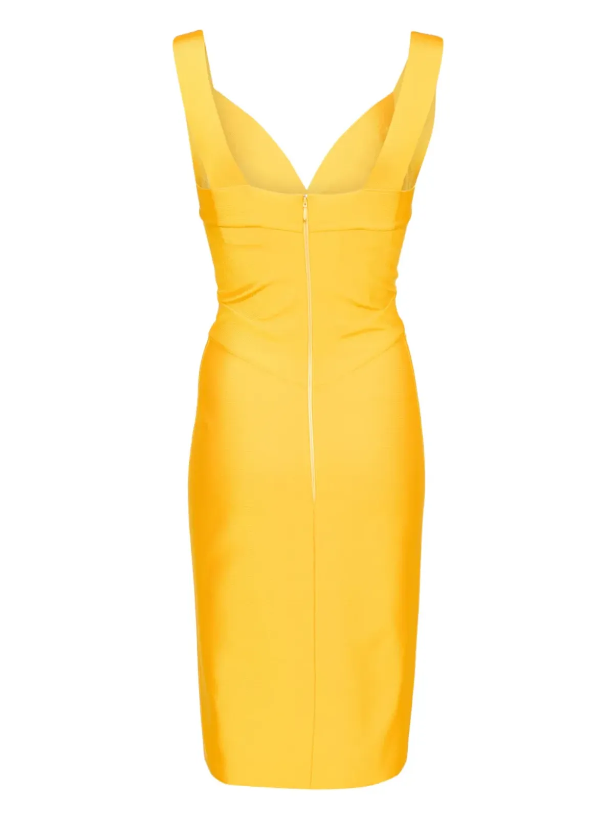 Herve L. Leroux Vネック バンデージ ペンシルドレス - 画像2