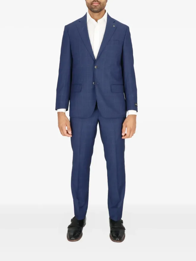 Scotch & Soda Scotch & Soda チェック柄の二ボタンスーツ - ブルーの商品画像