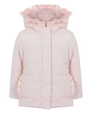 Lapin House ラッフルトリム入りキルティングジャケット ピンク - サムネイル1