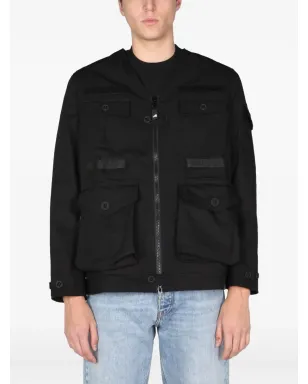 ArkAir zip pocket shirt - Black - サムネイル1