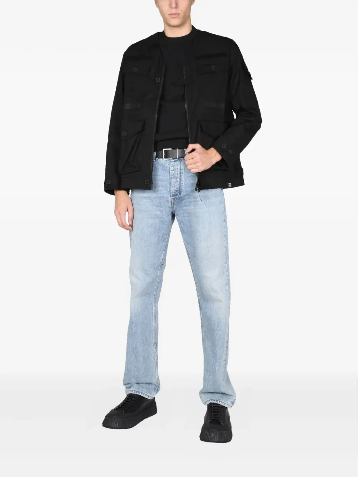 ArkAir zip pocket shirt - Black - 画像2