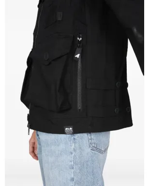 ArkAir zip pocket shirt - Black - サムネイル4