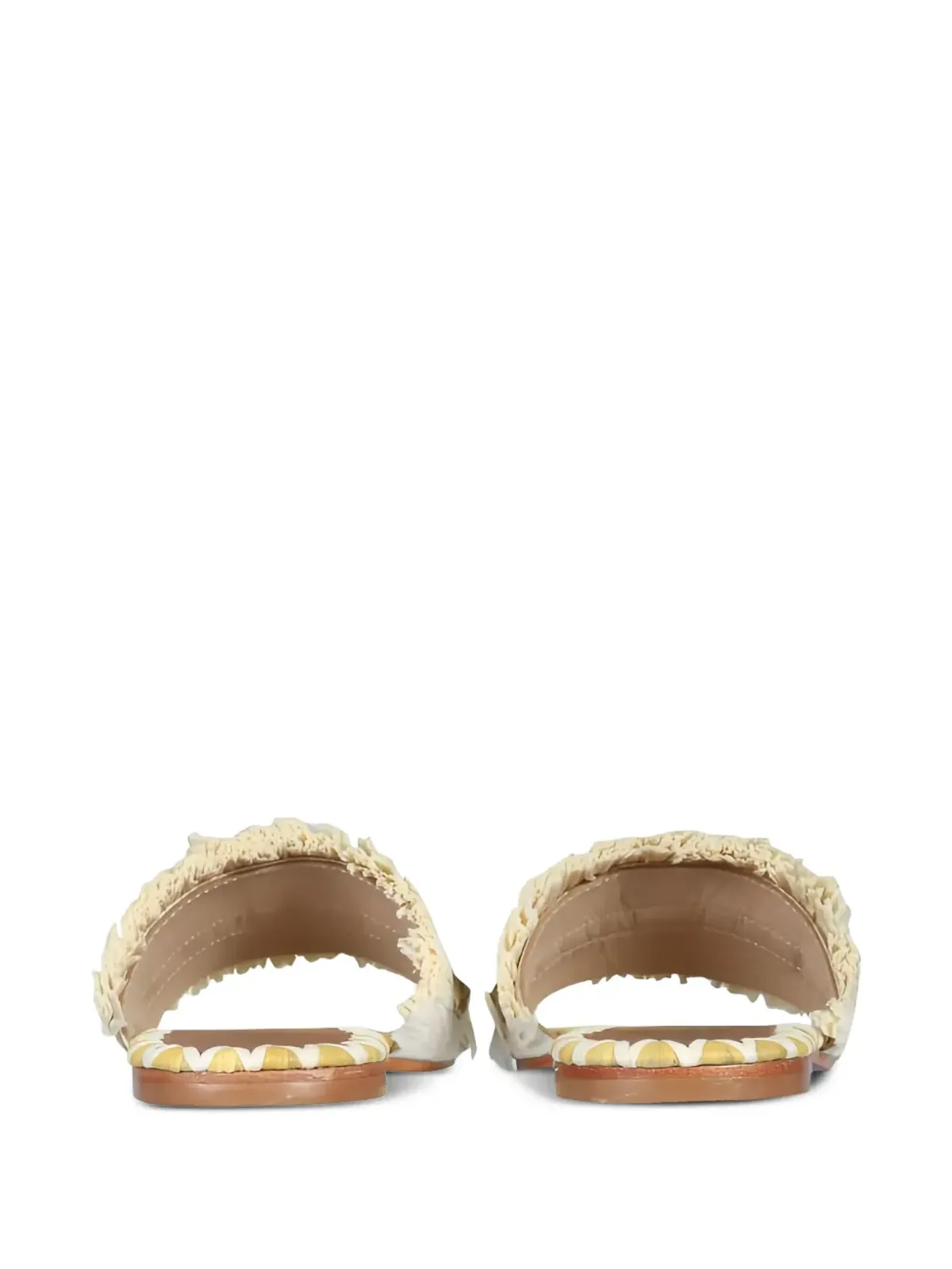 DE SIENA SHOES フリンジ付きスタッズサンダル - Neutrals - 画像2