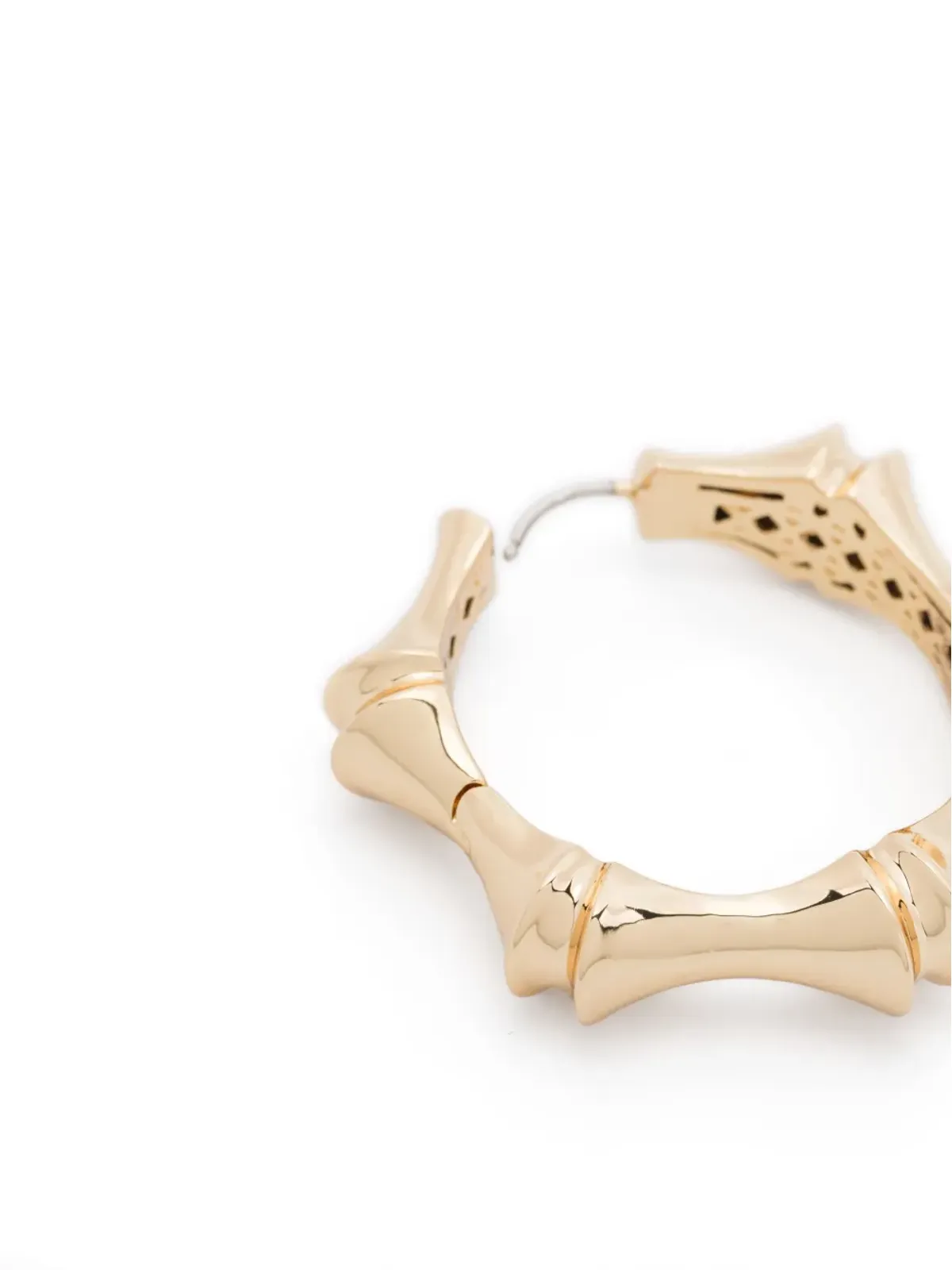 Eddie Borgo 大ぶりバンブーフープピアス - 画像3