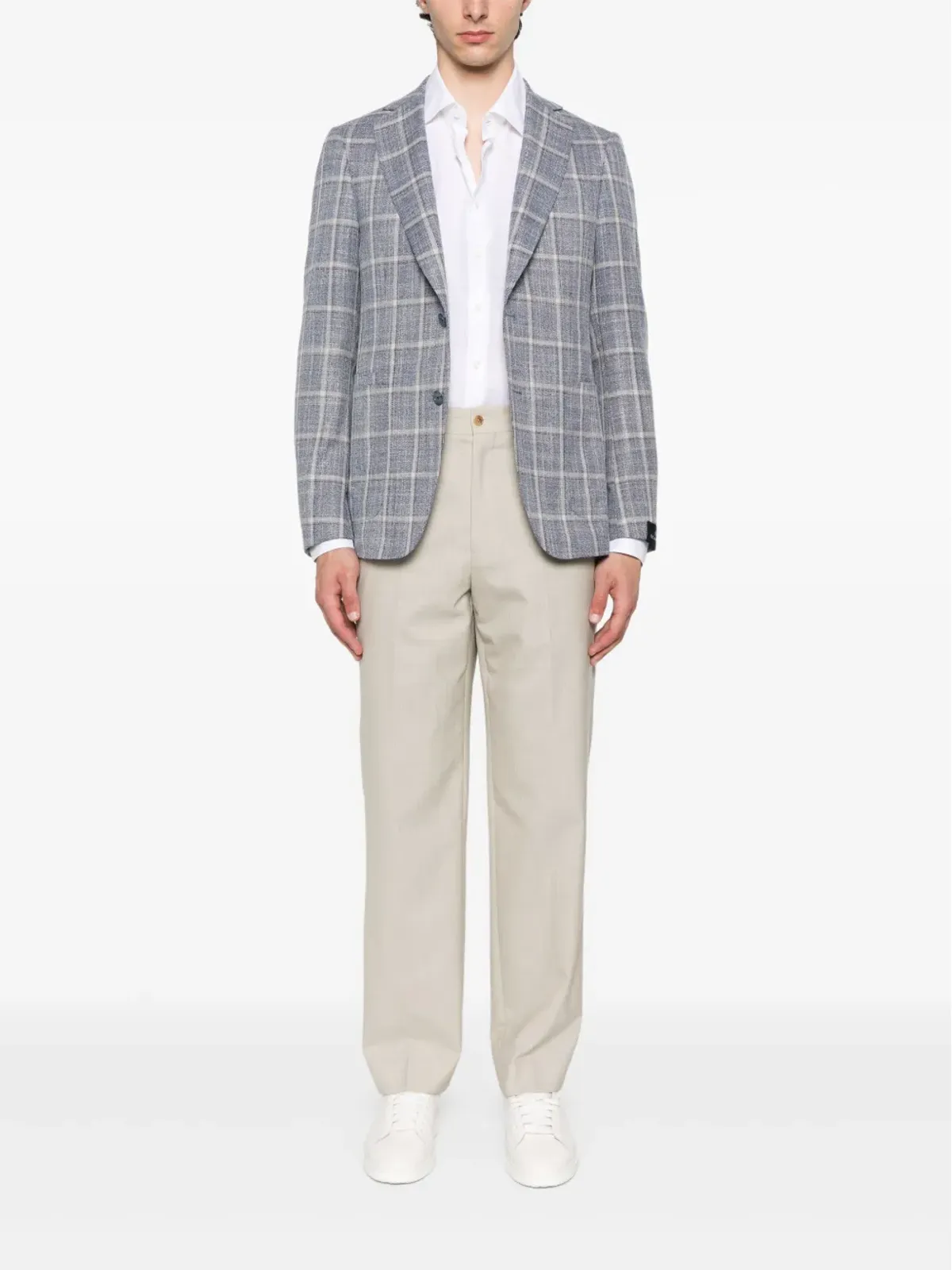 Scabal ウール混紡ブレザー（ブルー） - 画像2