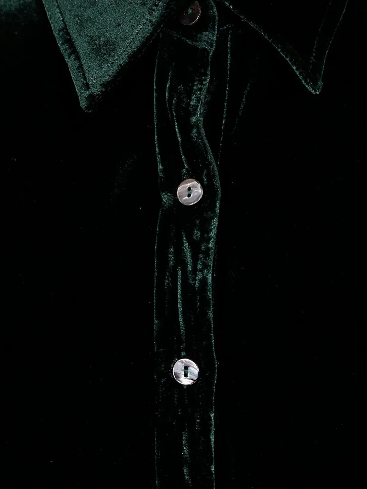 Bianco Levrin ベルベットボタンシャツ - 画像3