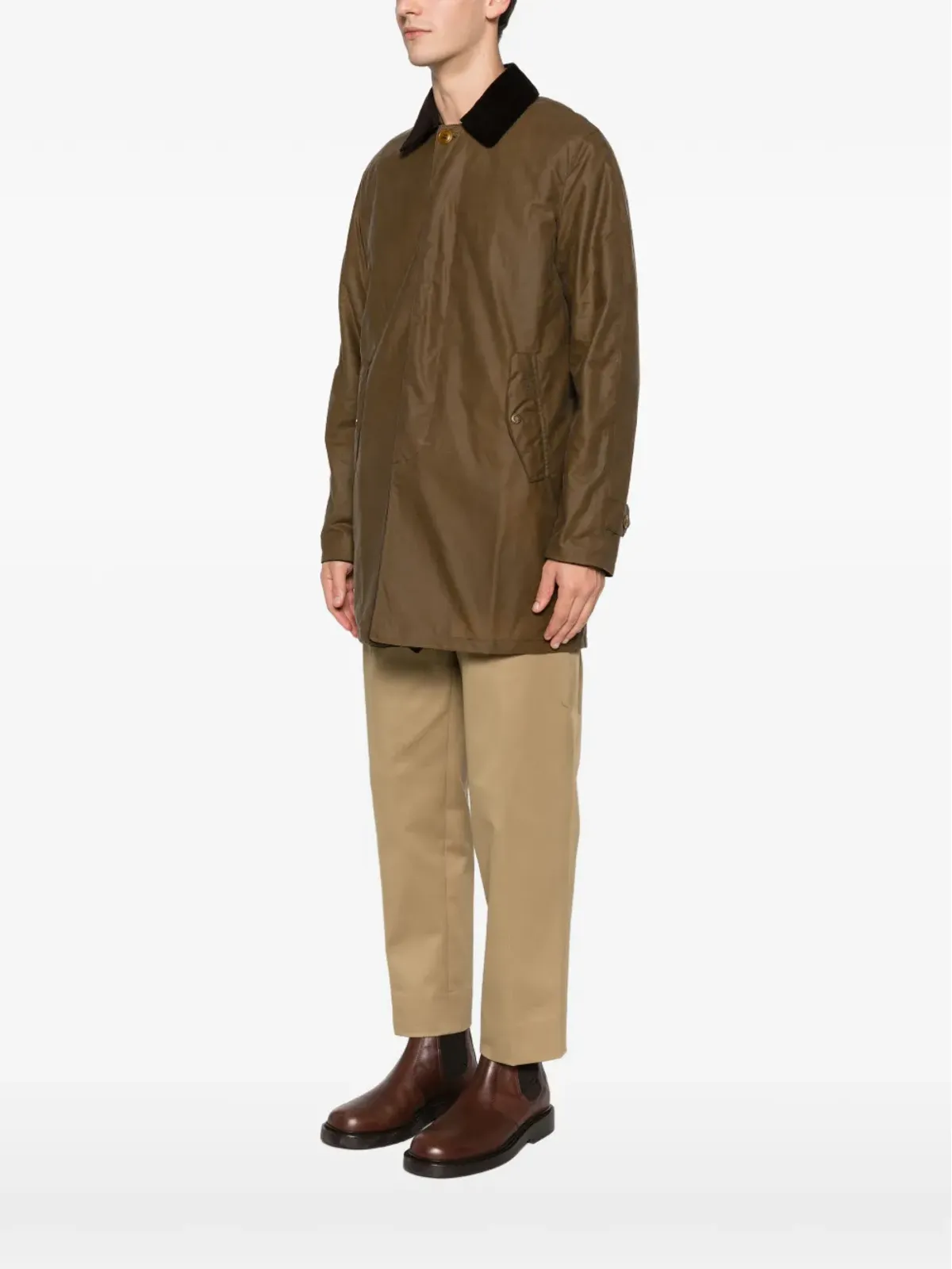 Baracuta コーデュロイ襟付きコート - 画像3