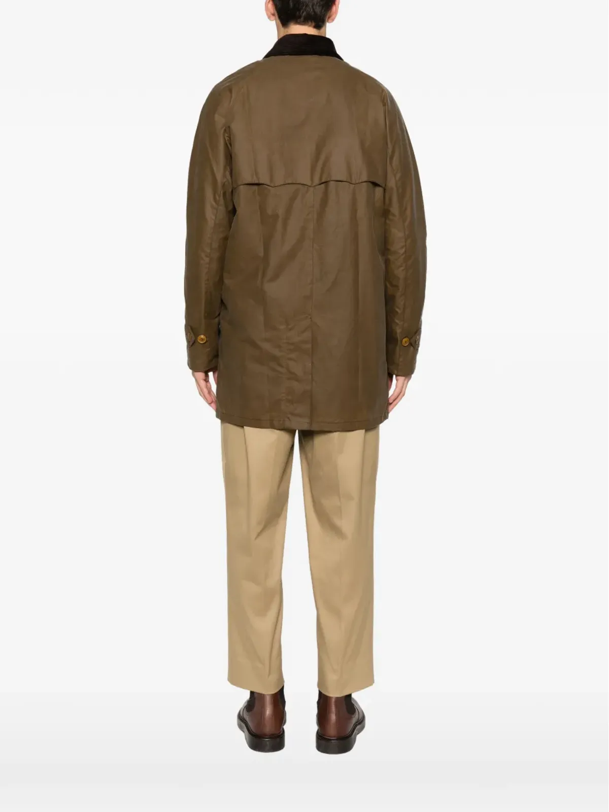 Baracuta コーデュロイ襟付きコート - 画像4