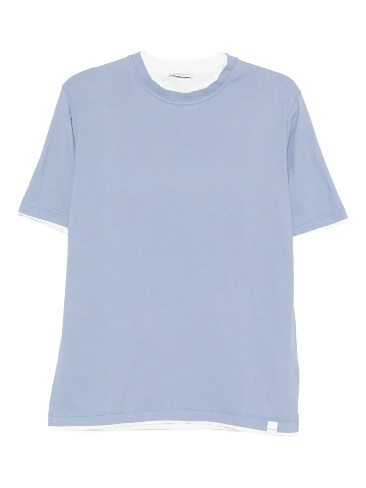 Paolo Pecora ダブルレイヤードコットンTシャツ - 画像1