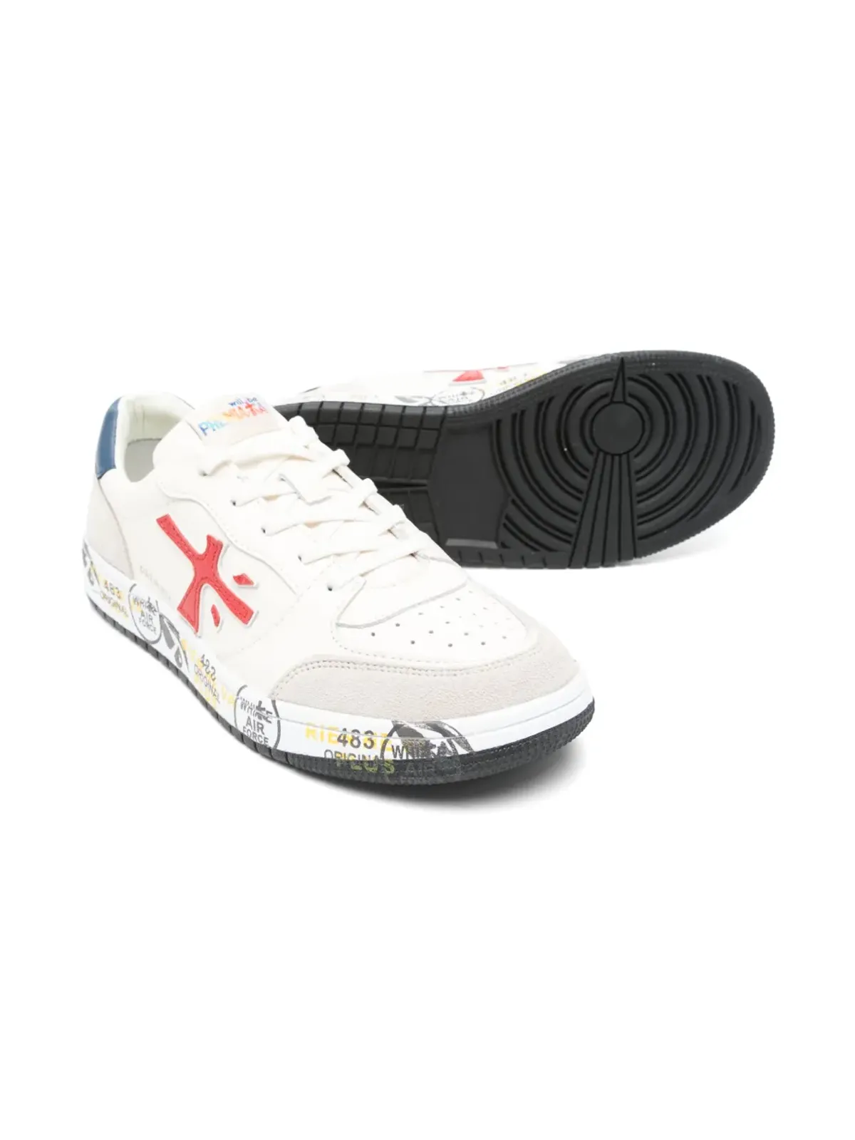 Premiata Kids スエードパネルドスニーカー - 画像2