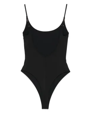 Elisabetta Franchi ロゴプリント水着 - ブラック - サムネイル2