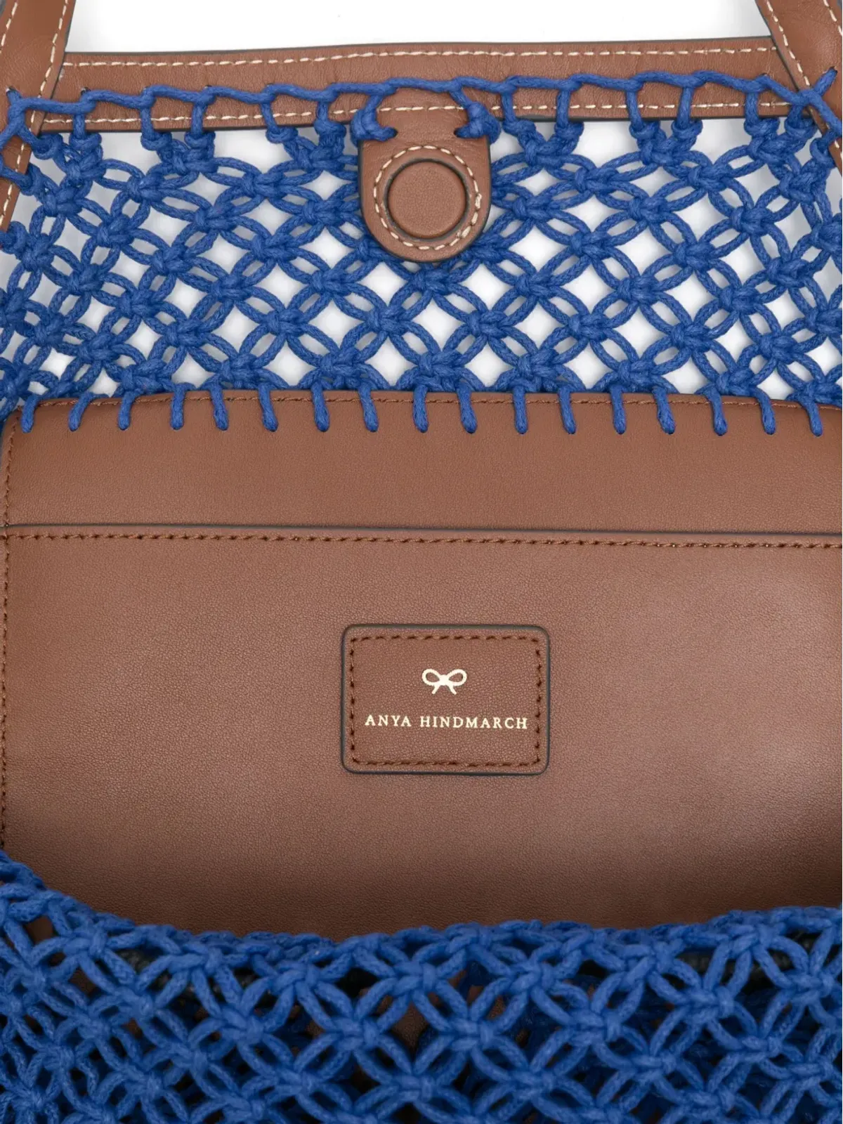 Anya Hindmarch フリンジ付きトートバッグ ブルー - 画像5