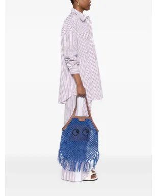 Anya Hindmarch フリンジ付きトートバッグ ブルー - サムネイル2