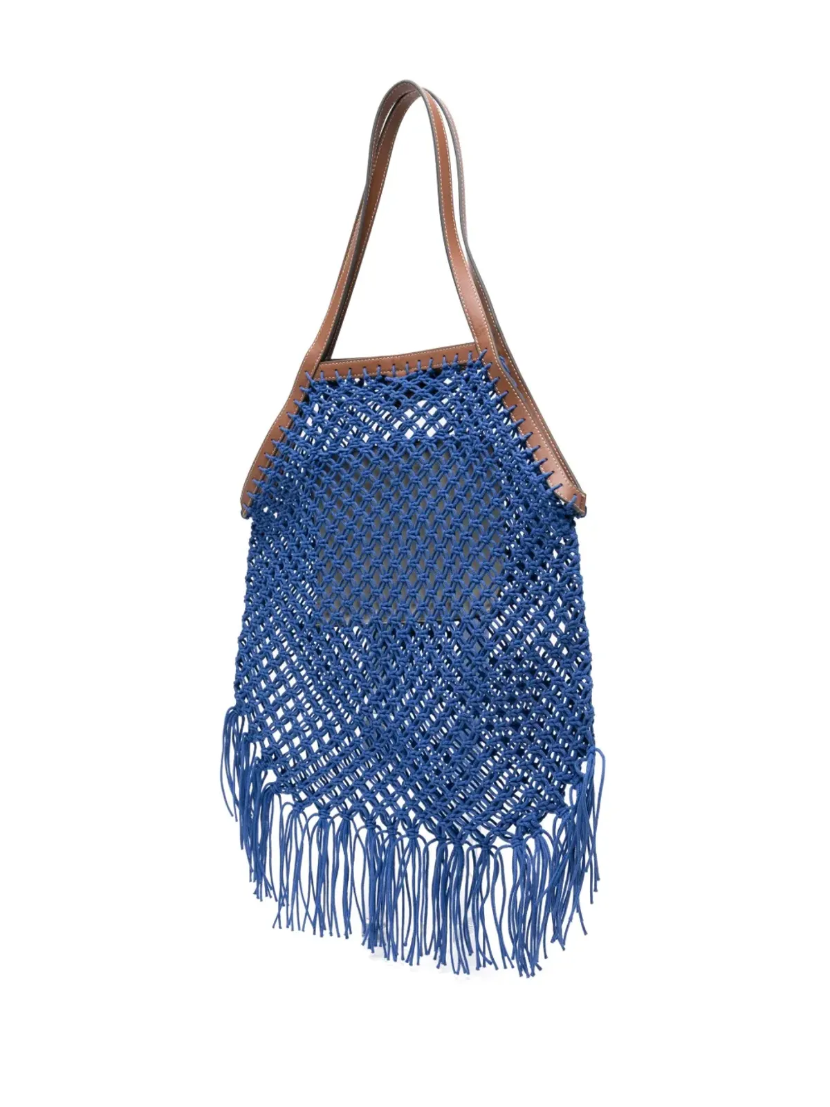 Anya Hindmarch フリンジ付きトートバッグ ブルー - 画像3