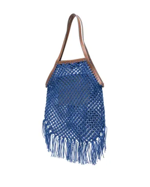 Anya Hindmarch フリンジ付きトートバッグ ブルー - サムネイル3