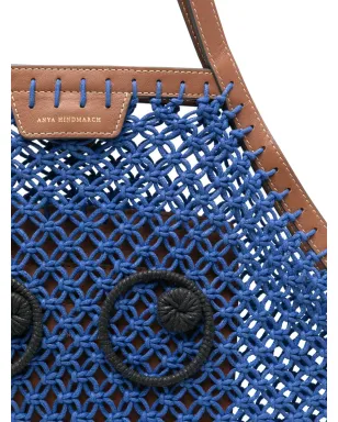 Anya Hindmarch フリンジ付きトートバッグ ブルー - サムネイル4