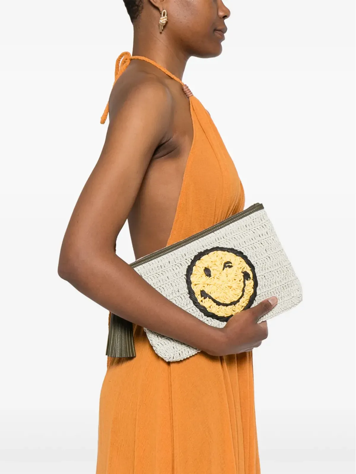 Anya Hindmarch ラフィア クラッチバッグ - 画像2