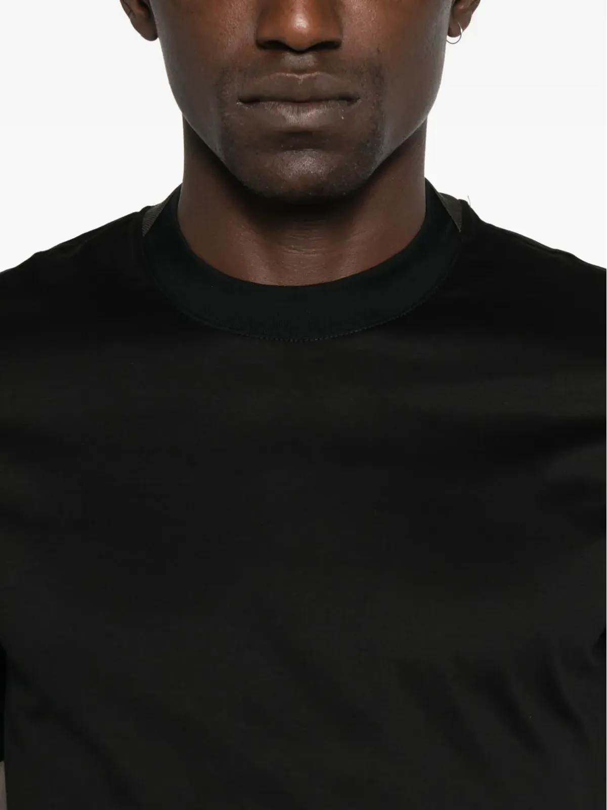 YES LONDON パネルド クルーネック Tシャツ - 画像4