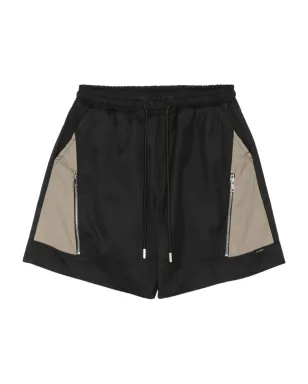YES LONDON パネル切替ジップディテールショーツ - サムネイル1