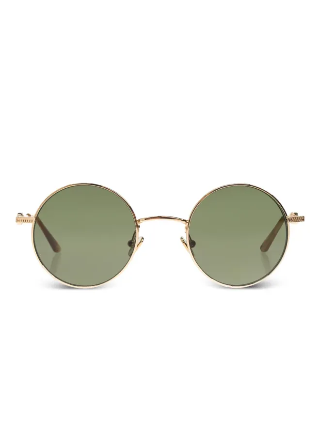 VALENTINO GARAVANI EYEWEAR VALENTINO GARAVANI EYEWEAR ラウンドフレーム サングラス - ゴールドの商品画像