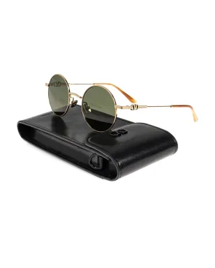 VALENTINO GARAVANI EYEWEAR ラウンドフレーム サングラス - ゴールド - サムネイル2