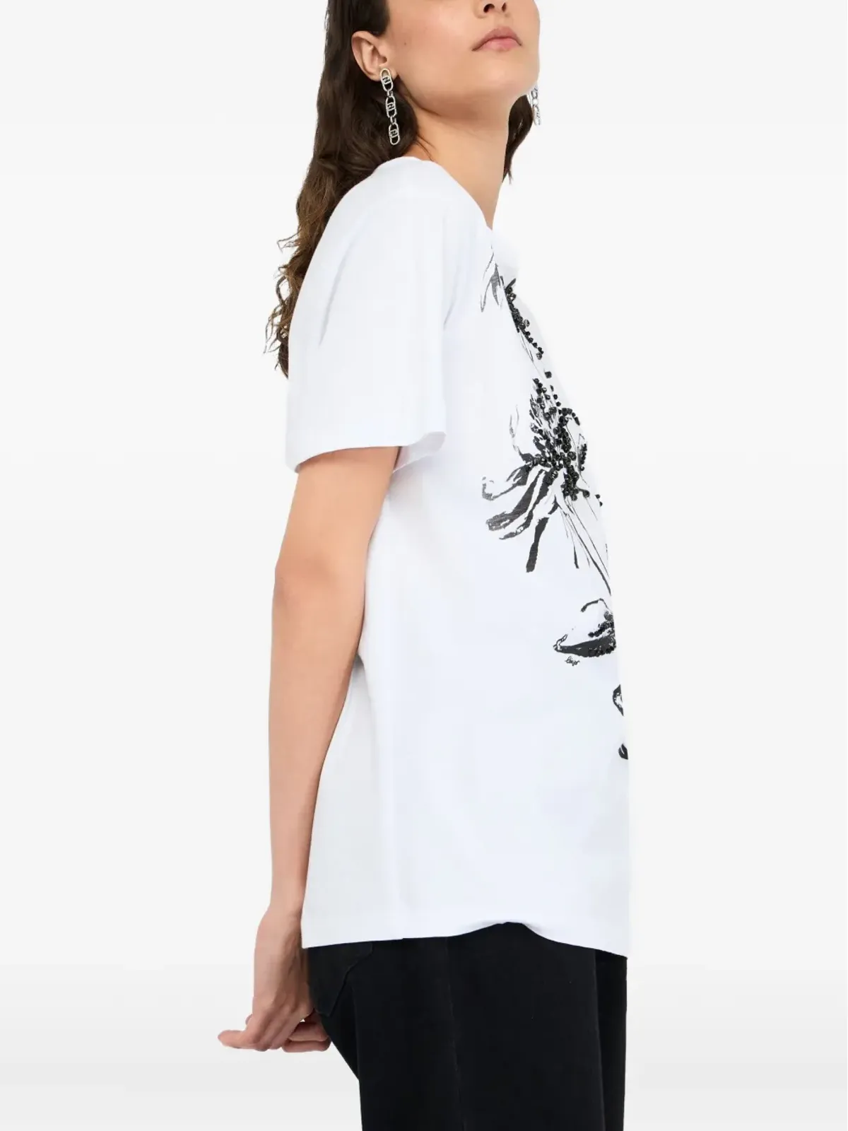 LIU JO フローラルプリントのTシャツ - ホワイト - 画像3