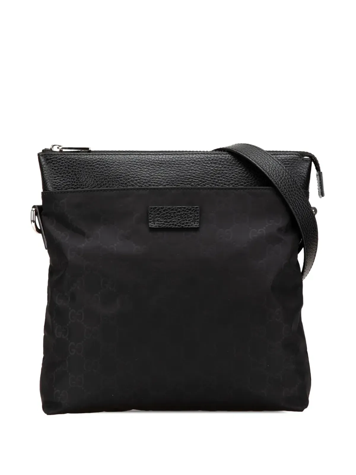 Gucci ビンテージ 2000-2015 GG Nylon Flat Messenger バッグ ブラック - 画像1