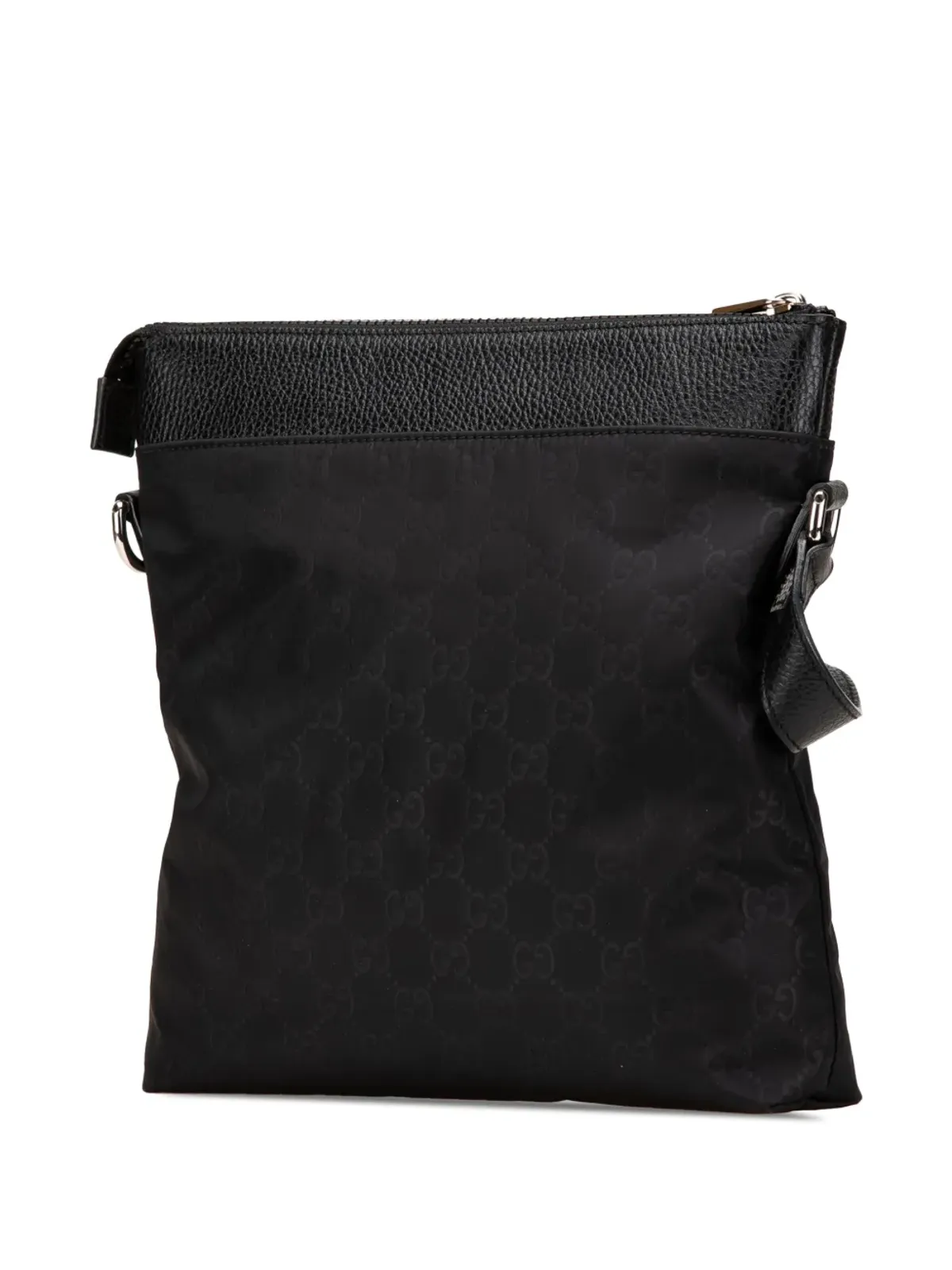 Gucci ビンテージ 2000-2015 GG Nylon Flat Messenger バッグ ブラック - 画像3