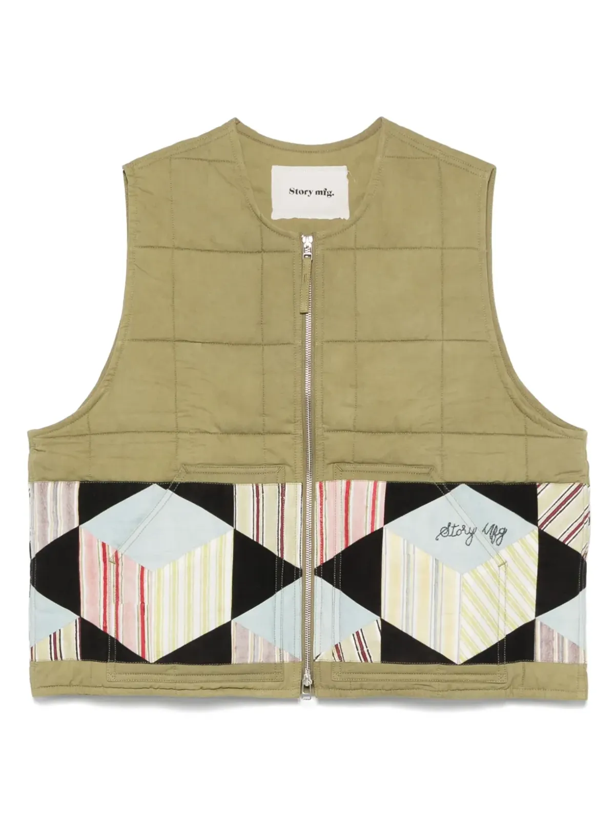 STORY mfg. Saturn waistcoat - Green - 画像1