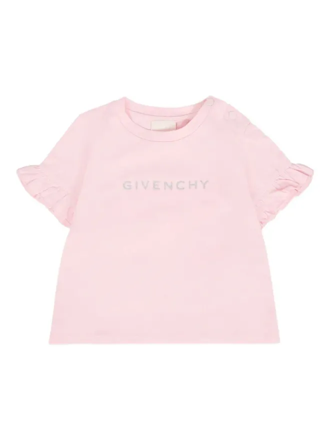 Givenchy Kids Givenchy Kids フリル付きロゴTシャツの商品画像