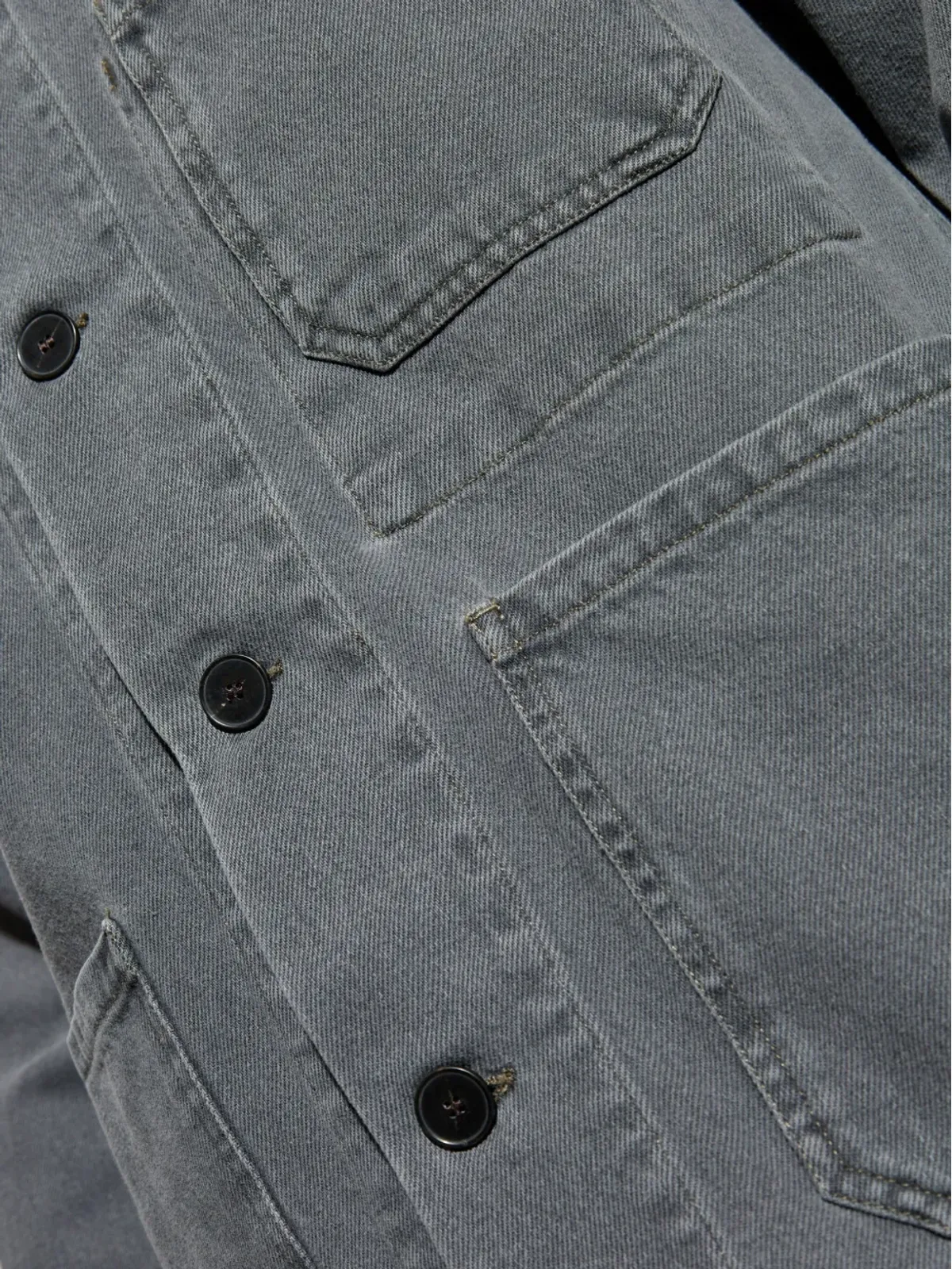 Officine Generale コーデュロイカラー デニムシャツジャケット - 画像5