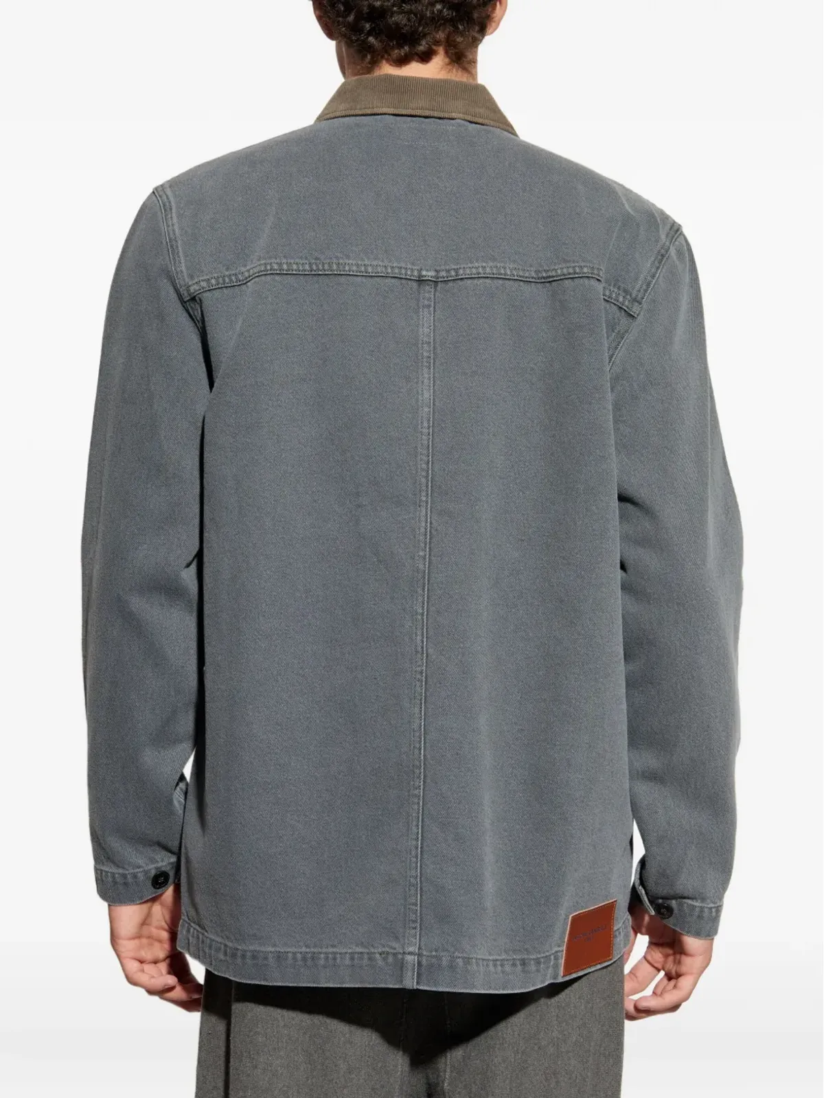 Officine Generale コーデュロイカラー デニムシャツジャケット - 画像4