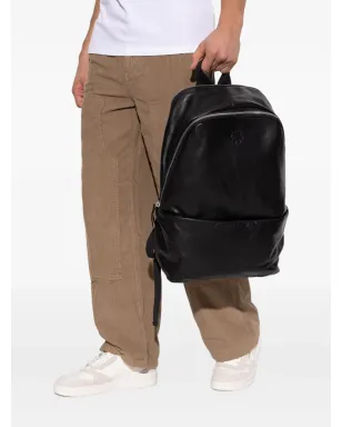 AllSaints Finn ロゴエンボス レザーバックパック - サムネイル2