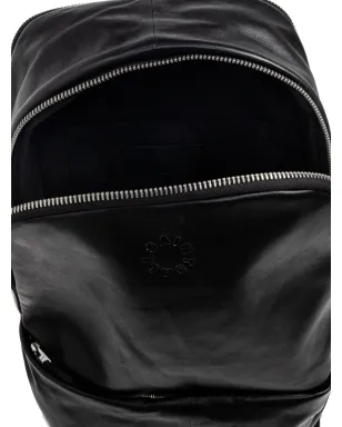 AllSaints Finn ロゴエンボス レザーバックパック - サムネイル4