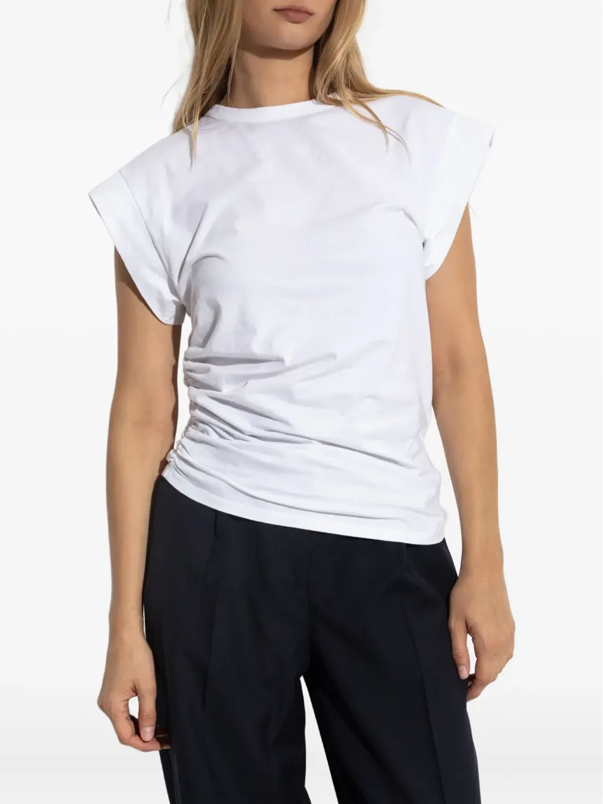Officine Generale ルシュディテール半袖Tシャツ（ホワイト） - 画像3