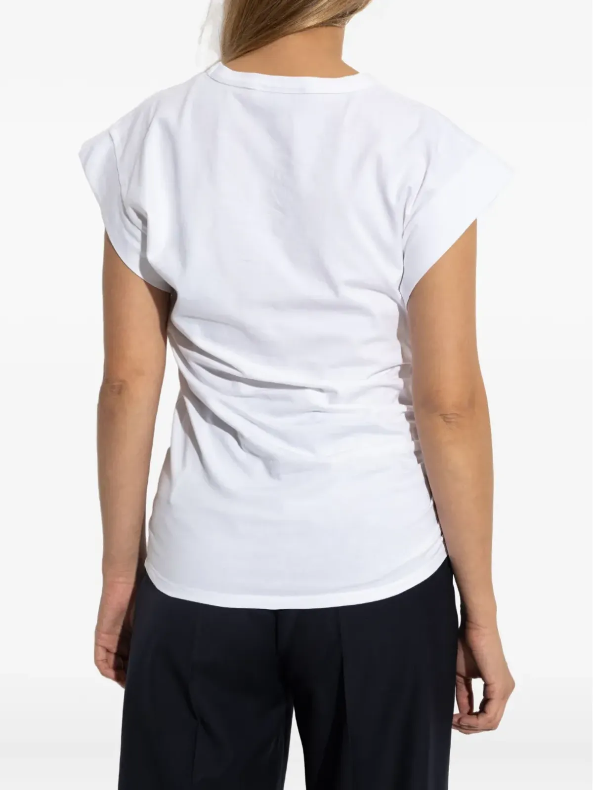 Officine Generale ルシュディテール半袖Tシャツ（ホワイト） - 画像4