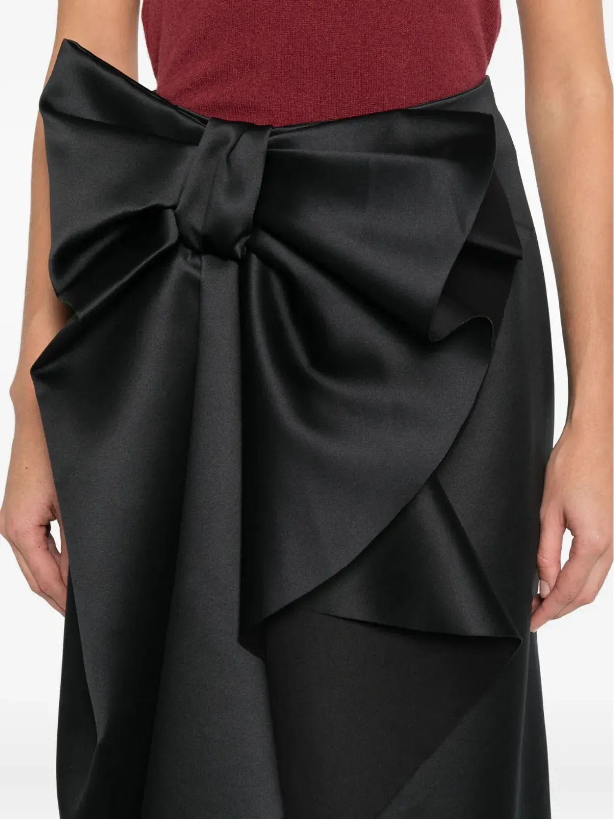 Viktor & Rolf ボウモチーフ付きミディスカート - 画像5