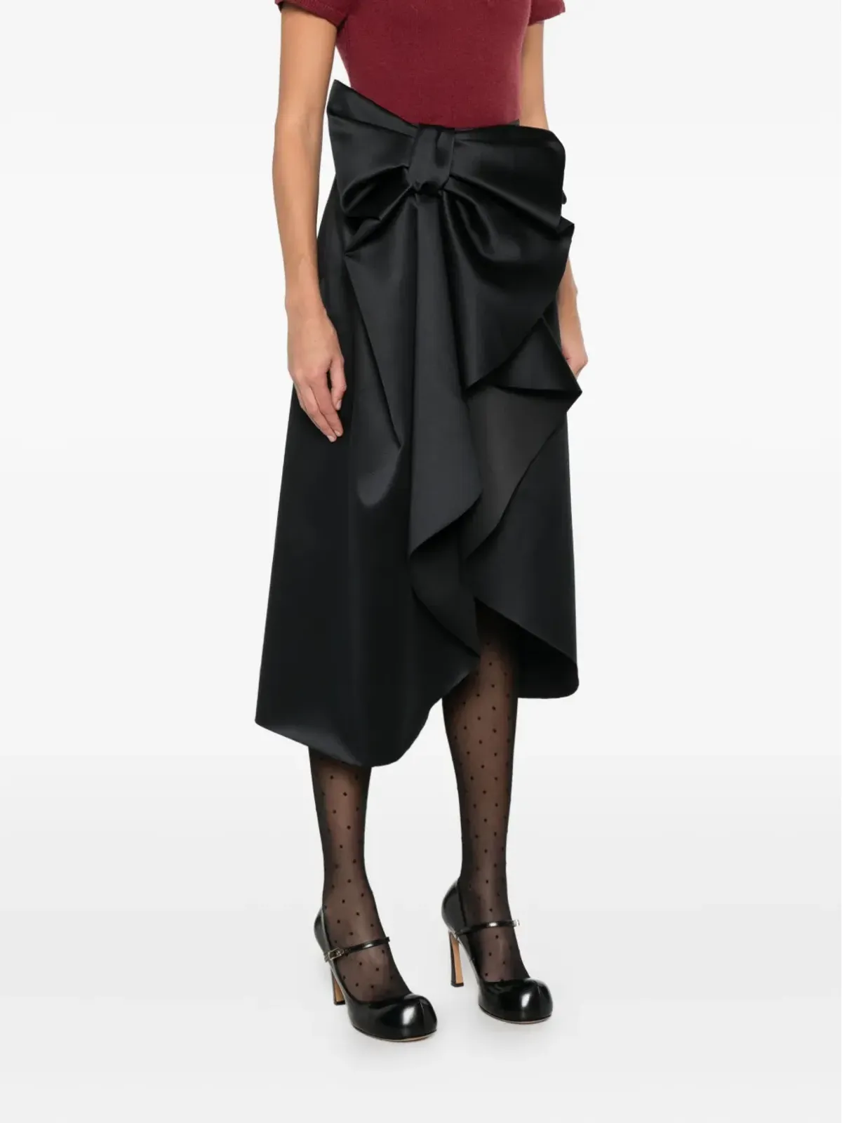 Viktor & Rolf ボウモチーフ付きミディスカート - 画像3