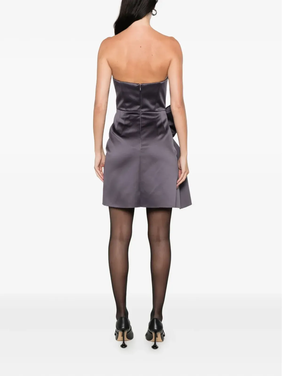 Viktor & Rolf ボウ装飾ミニドレス - 画像4