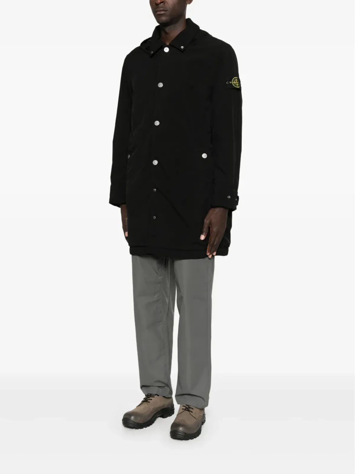 Stone Island 取り外し可能なフード付きパーカ - 画像3
