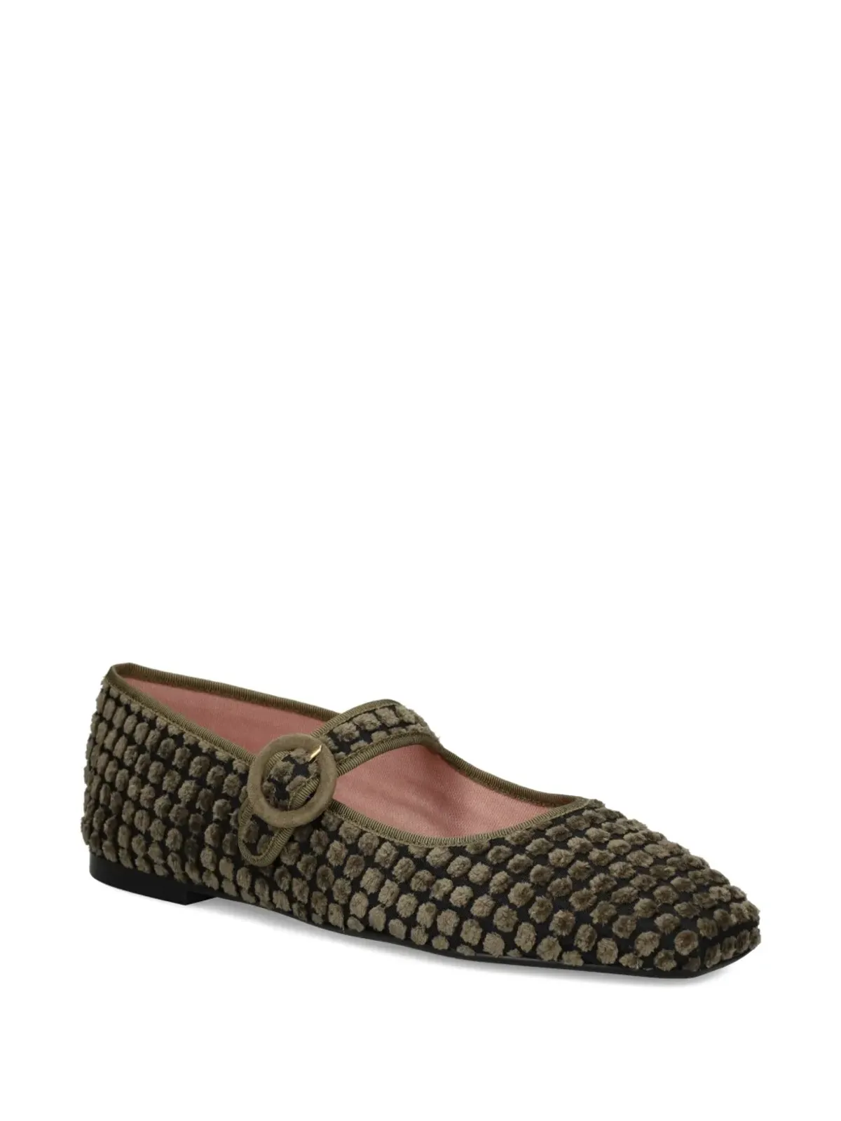 Pretty Ballerinas Georgia バックルディテール バレエフラット - グリーン - 画像2
