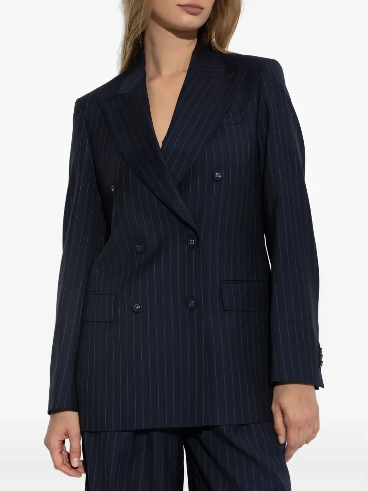Officine Generale ピンストライプ ダブルブレストジャケット - 画像3