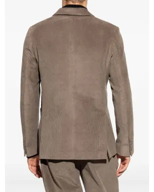 Officine Generale レオン ダブルブレスト コーデュロイ ブレザー - サムネイル4