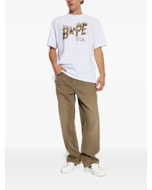 A BATHING APE® Bape STA leopard-print T-shirt - White - サムネイル2