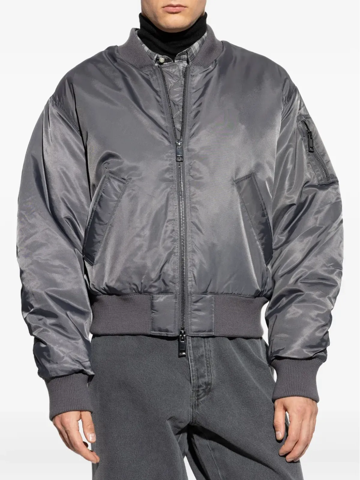 Officine Generale パディッドジップアップボンバージャケット - 画像3