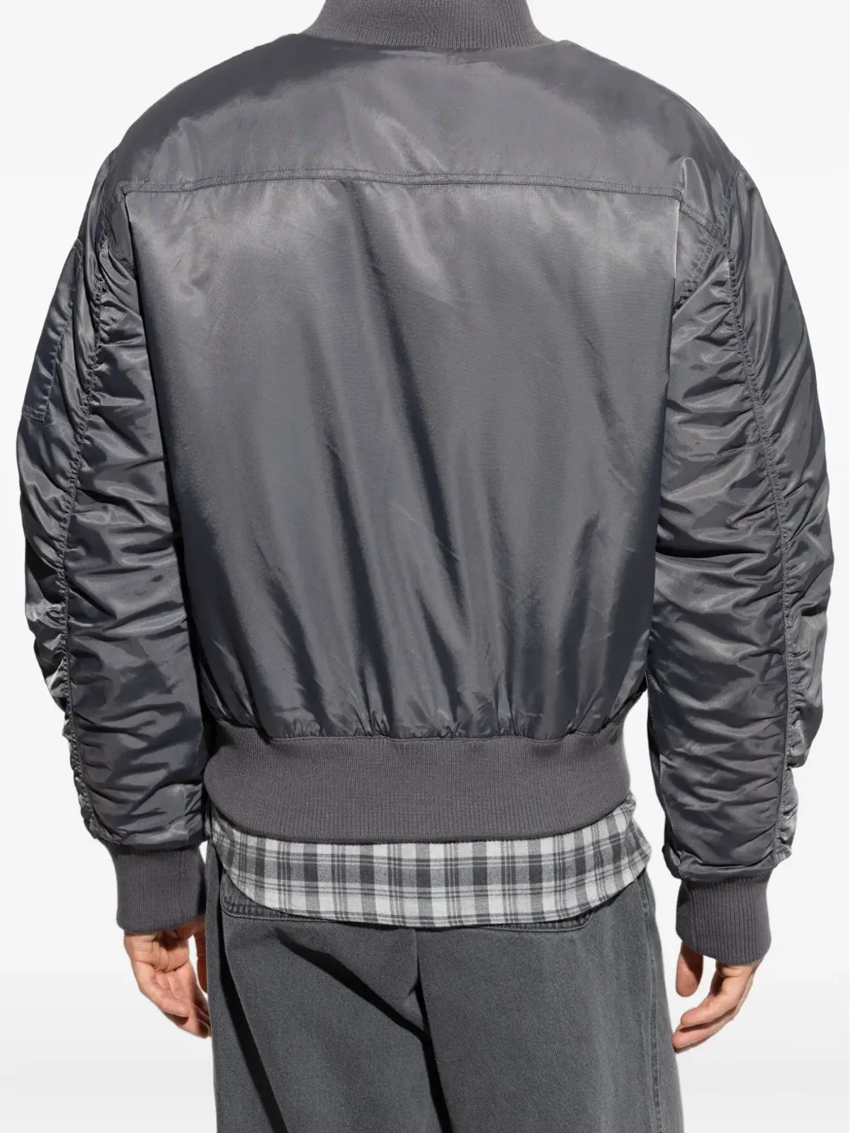 Officine Generale パディッドジップアップボンバージャケット - 画像4