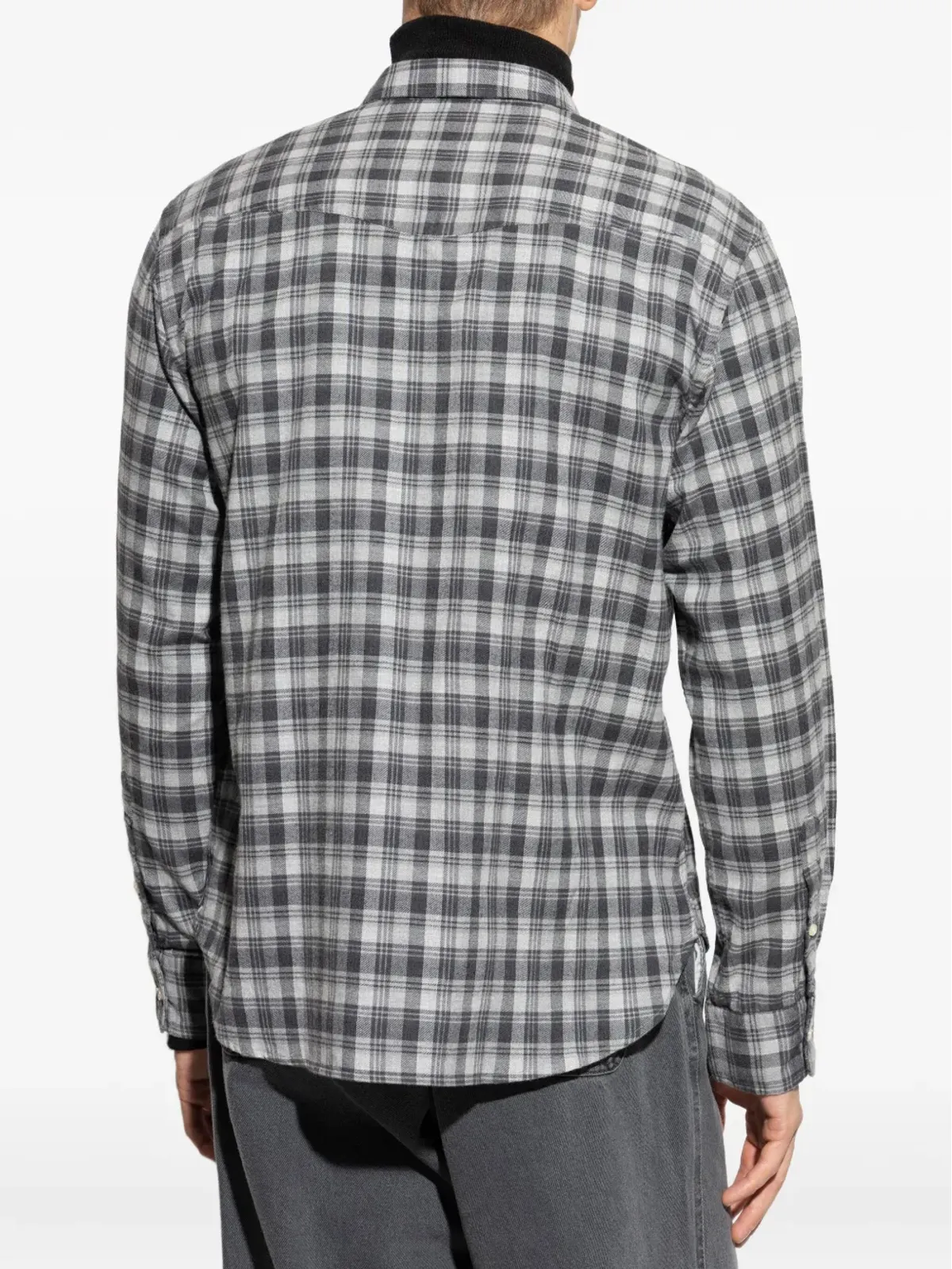 Officine Generale チェック柄ポケットシャツ - 画像4