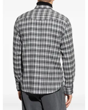 Officine Generale チェック柄ポケットシャツ - サムネイル4