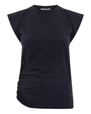 Officine Generale ギャザー入りコットンTシャツ - サムネイル1